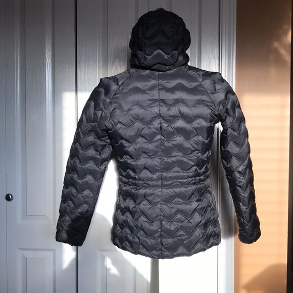 K-Way Quilted Black Puffer Jacket with Hood - Picture 4 of 8